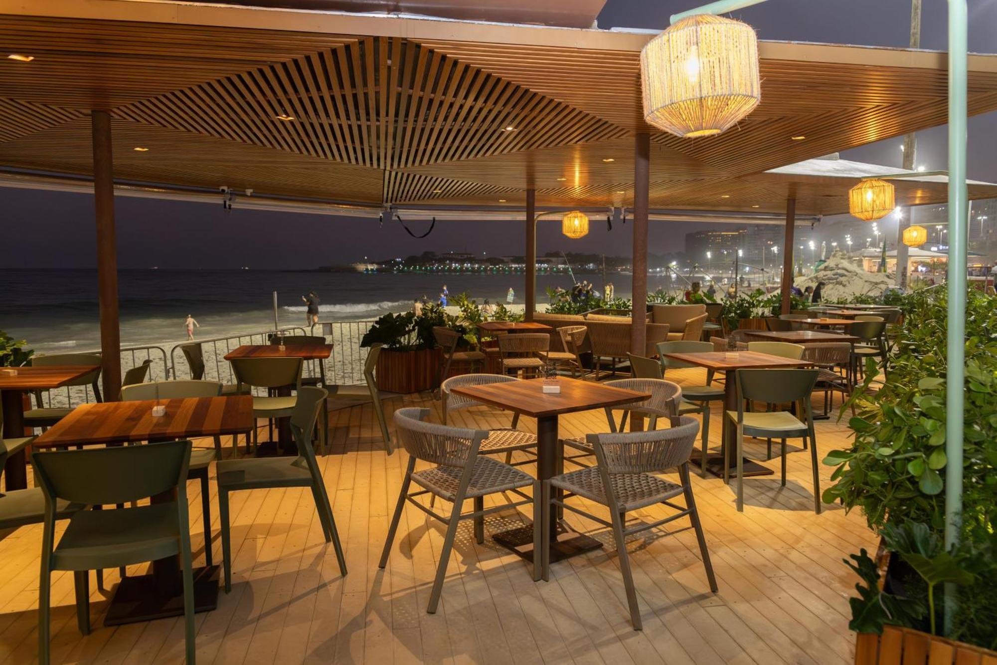 Rio Othon Palace Ріо-де-Жанейро Екстер'єр фото The deck of the restaurant